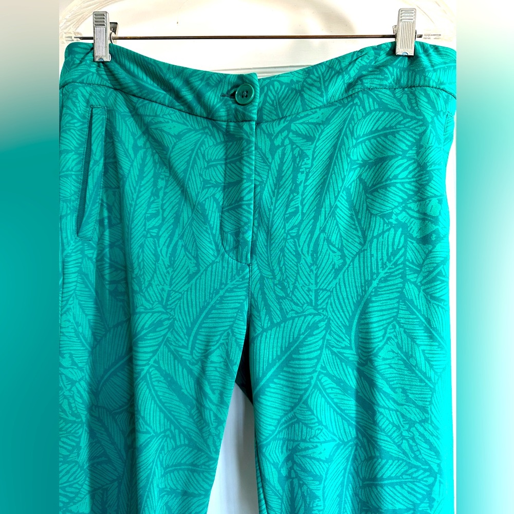 Betabrand Skinny Leg Lightweight Cigarette Pants Canopy Large Short Petite